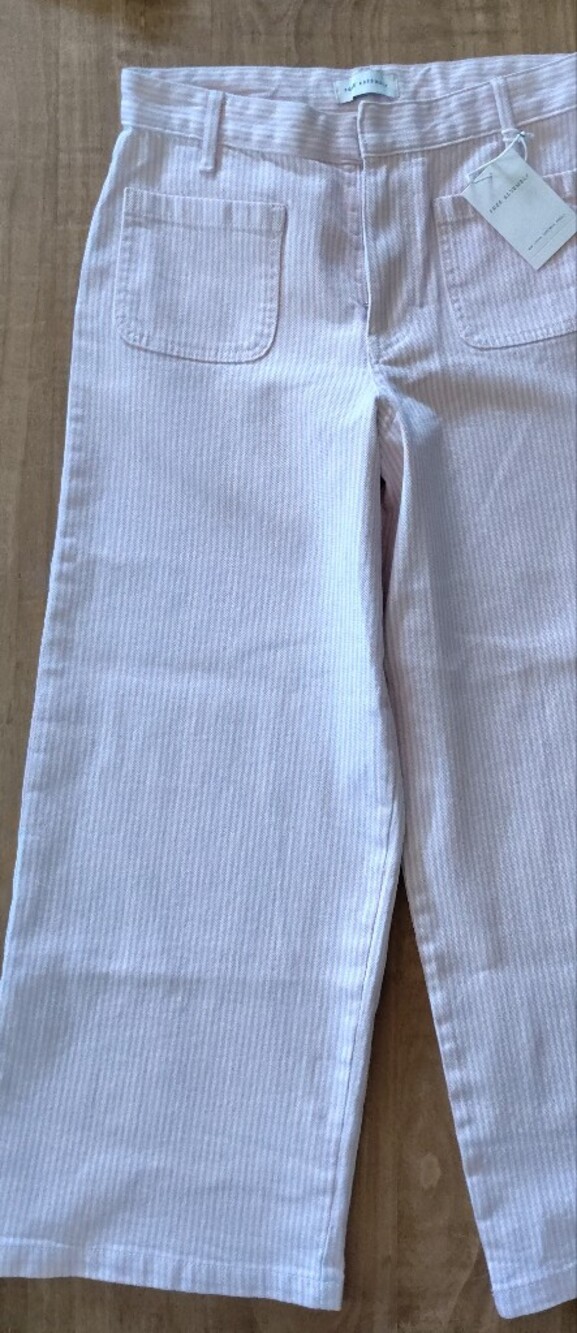 Free assembly Women's Light Pink Wide-Leg Pants Size 6